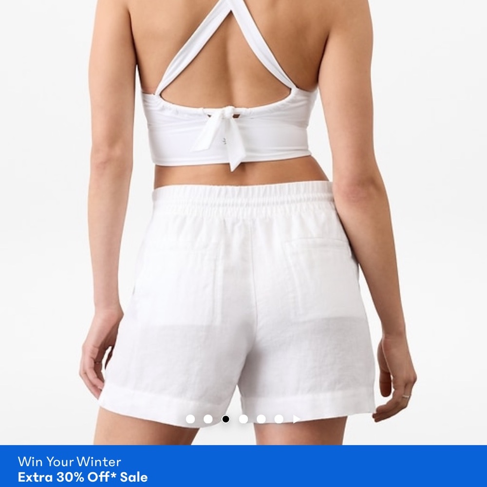 Athleta Women's High Waist White Shorts